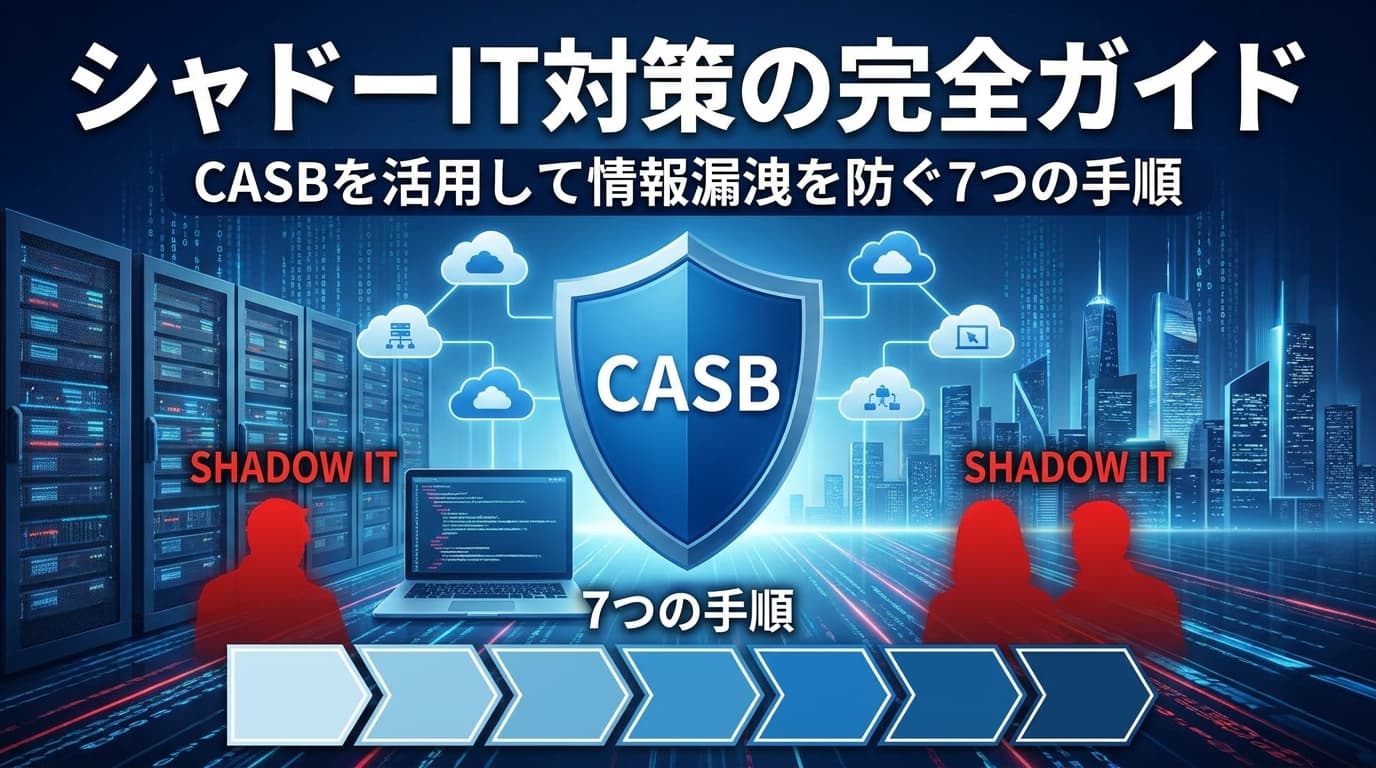 シャドーIT対策の完全ガイド|CASBを活用して情報漏洩を防ぐ7つの手順