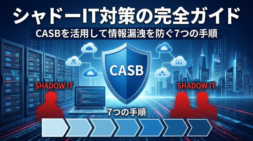 シャドーIT対策の完全ガイド|CASBを活用して情報漏洩を防ぐ7つの手順