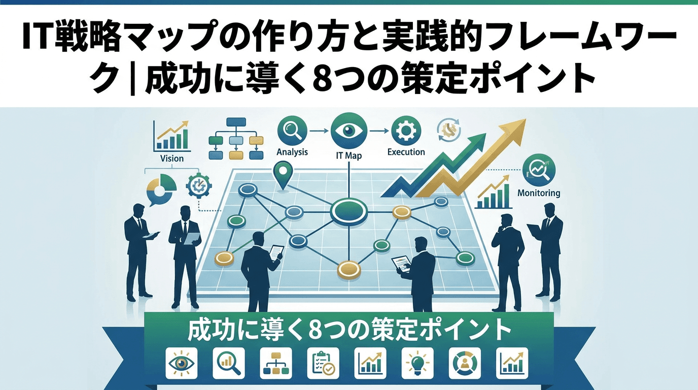 IT戦略マップの作り方|ロードマップとの違いと8つの策定ポイント【2026年版】
