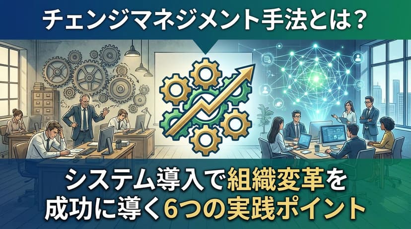 チェンジマネジメント手法とは?システム導入で組織変革を成功に導く6つの実践ポイント