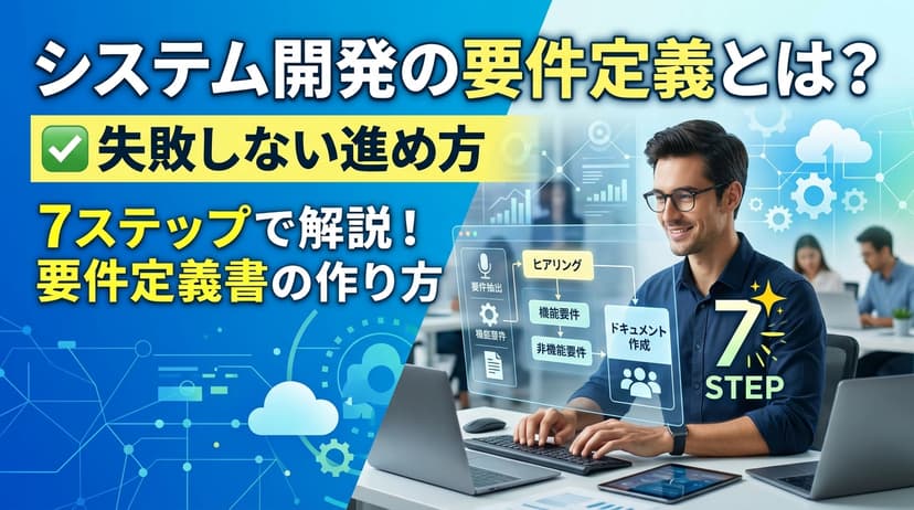 システム開発の要件定義とは?失敗しない進め方と要件定義書の作り方7ステップ