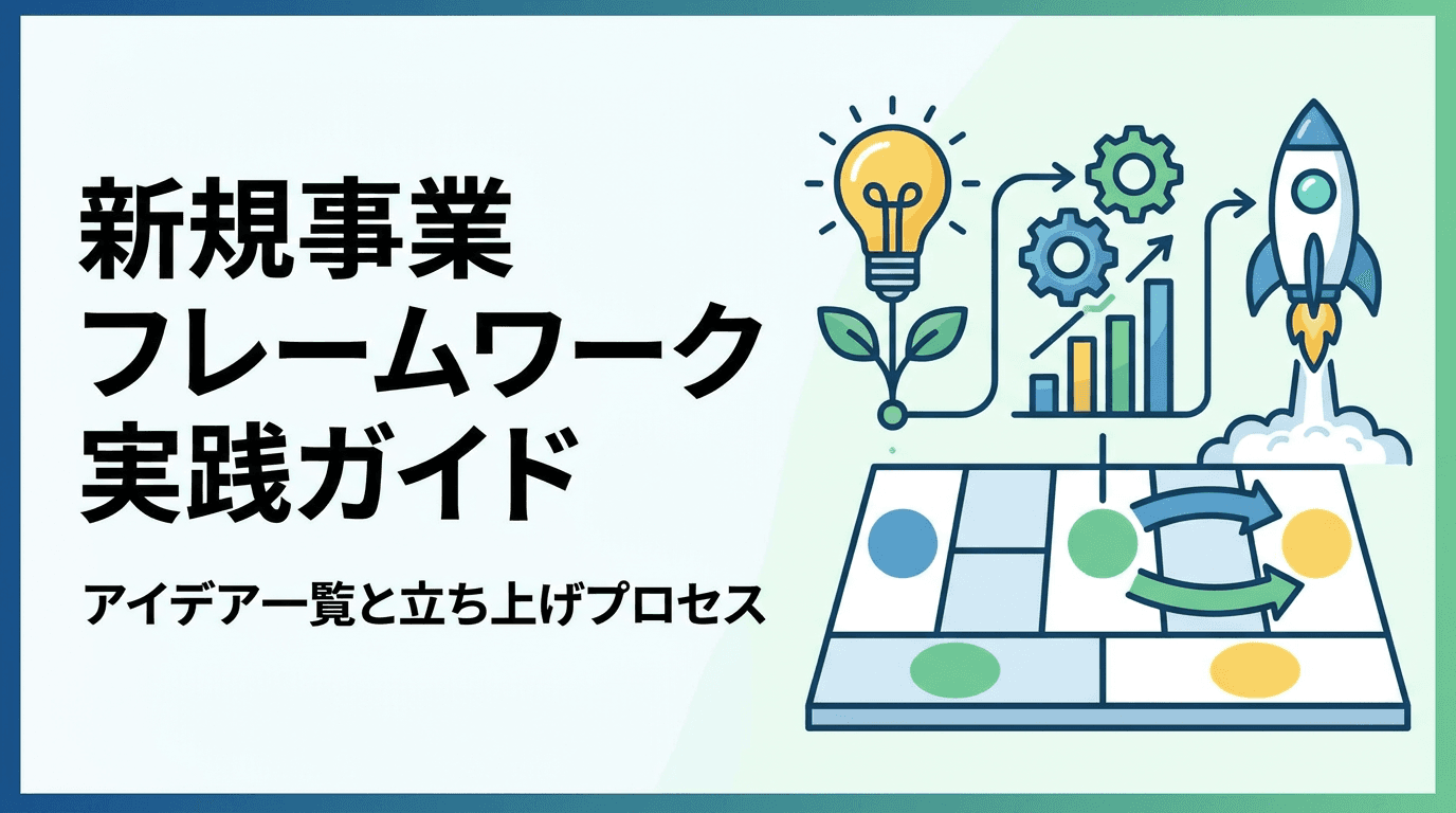 新規事業フレームワーク実践ガイド|アイデア一覧と立ち上げプロセス