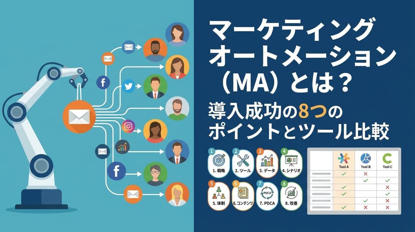 マーケティングオートメーション(MA)とは?導入8ステップとツール比較【2026年版】