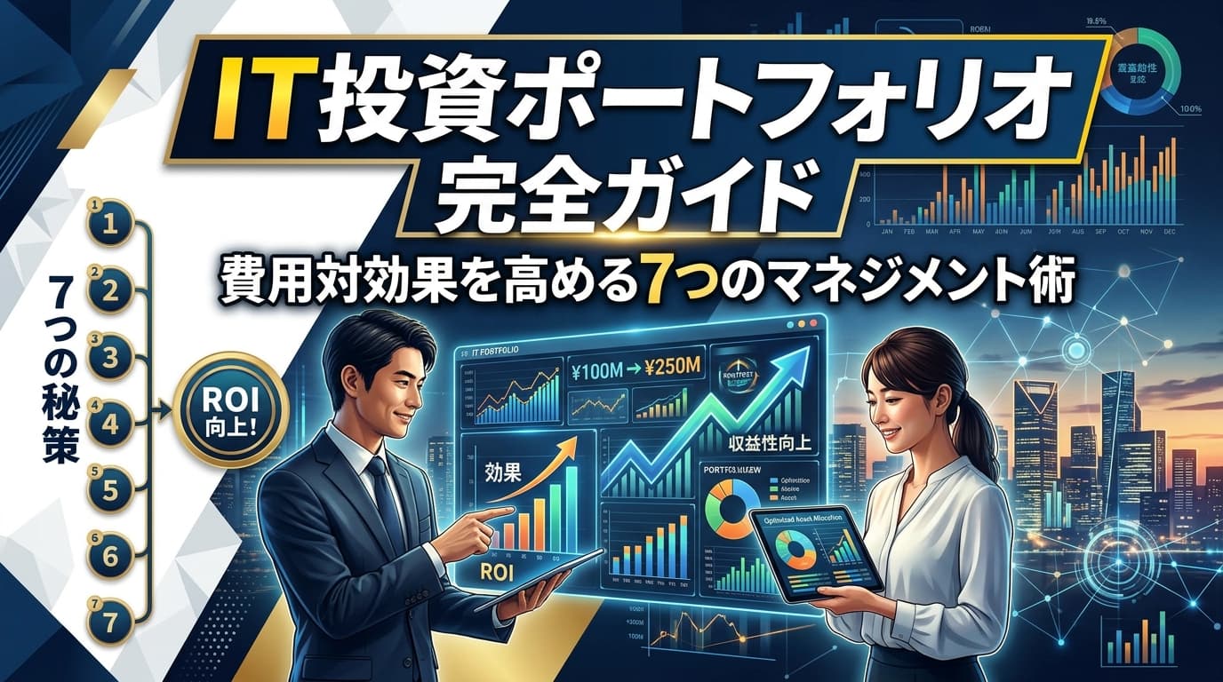 IT投資ポートフォリオ完全ガイド|費用対効果を高める7つのマネジメント術