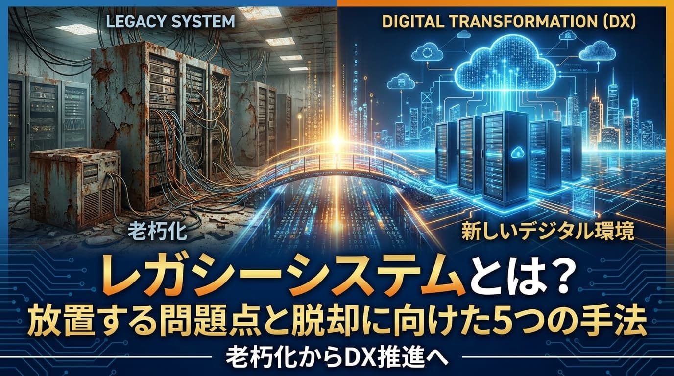レガシーシステムとは?放置する問題点と脱却に向けた5つの手法