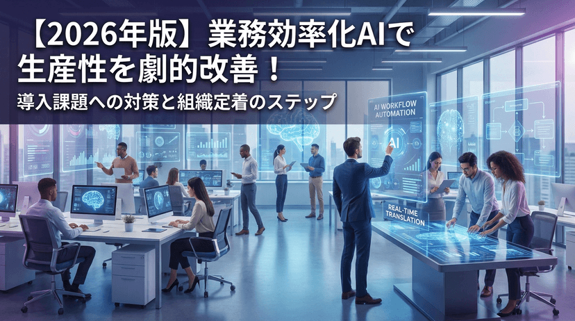 【2026年版】業務改善トレンド × AIで生産性向上|国内大企業57.7%が選ぶ次の一手と事例