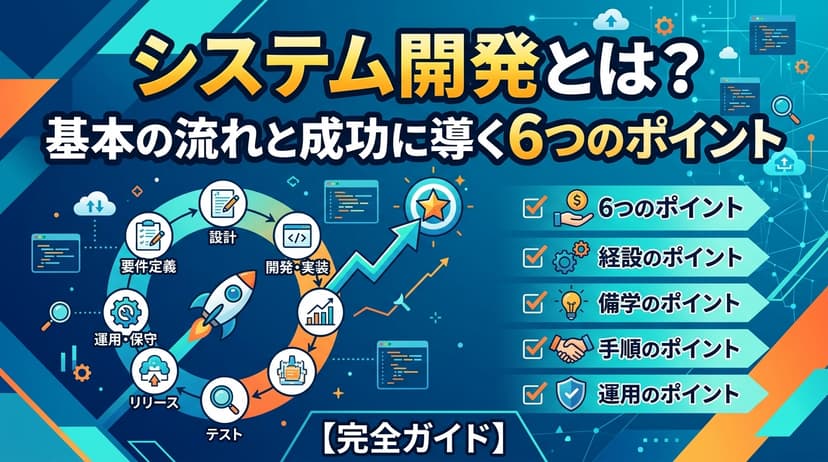 システム開発とは?基本の流れと成功に導く6つのポイント【完全ガイド】
