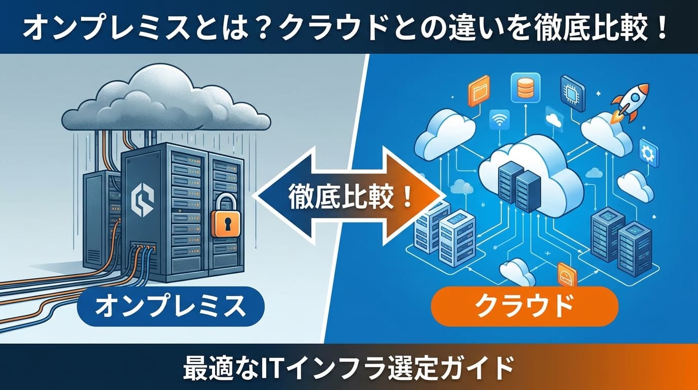オンプレミスとは?クラウドとの違い・選定基準と移行5ステップ【2026年版】
