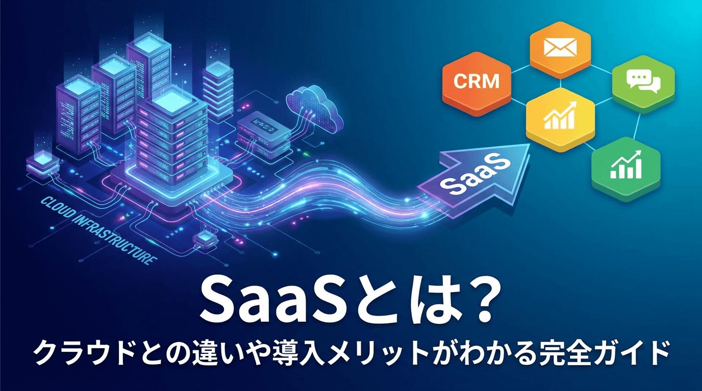 SaaSとは?クラウドとの違いや導入メリットがわかる完全ガイド