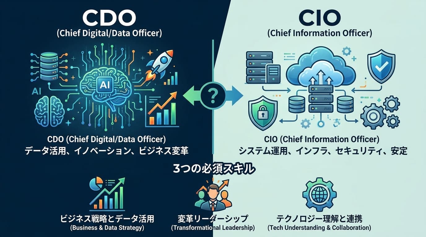 CDOとは?CIOとの違いと役職に求められる3つの必須スキル