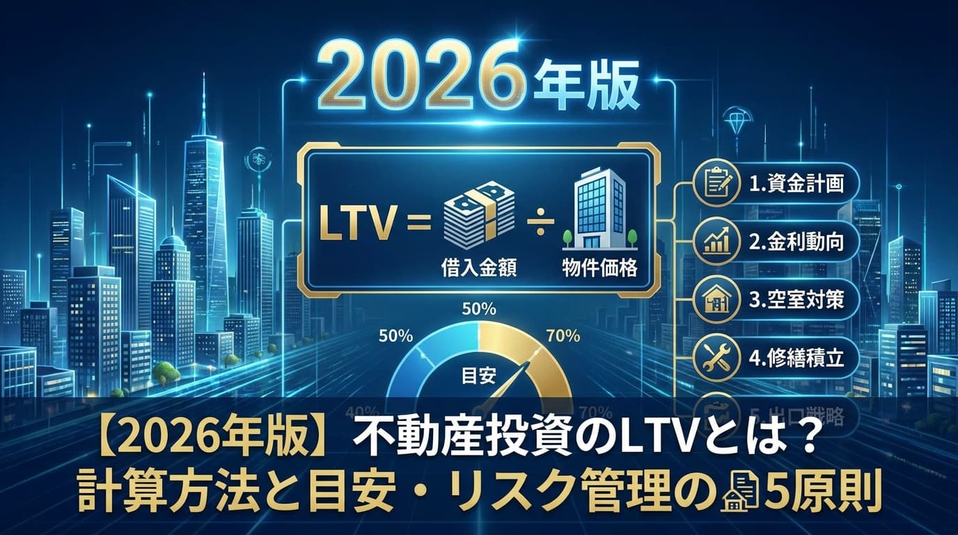 【2026年版】不動産LTVとは?計算方法と適正な目安・失敗しないリスク管理5つの原則