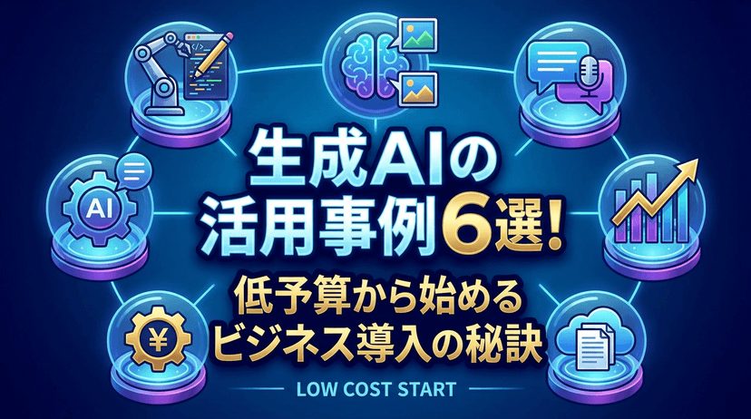 【2026年最新】生成AI活用事例6選|業種別の企業導入で成果が出た実践例と業務効率化のポイント