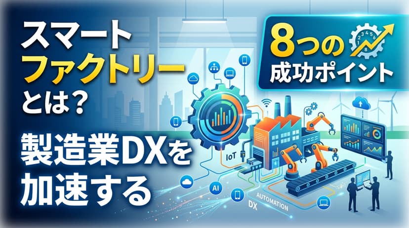 スマートファクトリーとは?製造業DXを加速する8つの成功ポイント【2026年版】